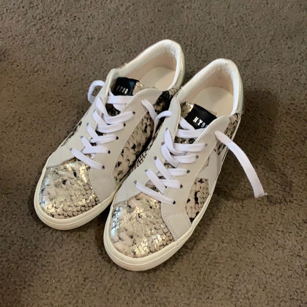 Steve Madden Philosophy Gold Snake Sneaker